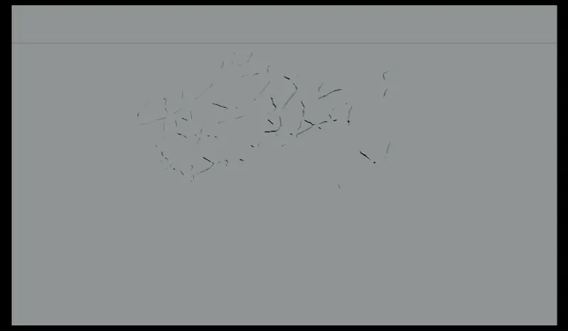 Crack shapes shown in the model view